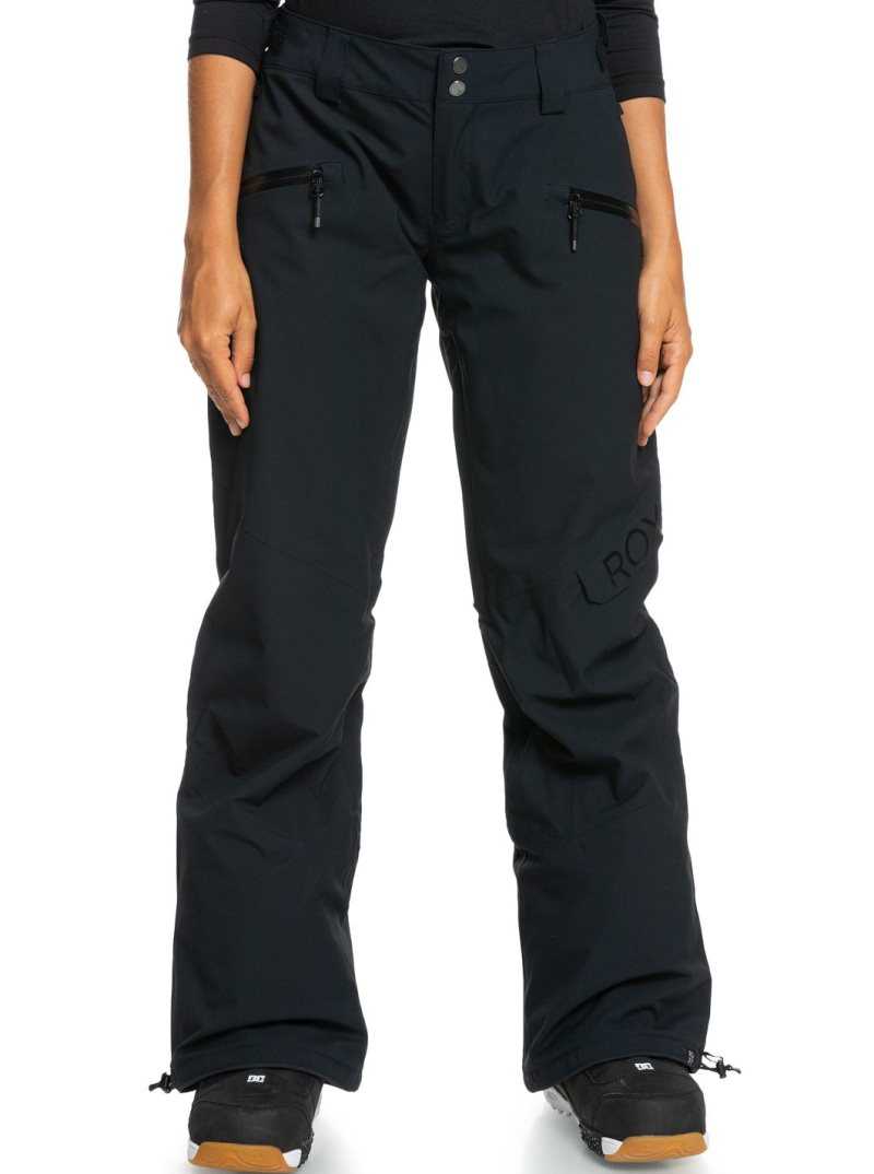 Pantalons Snowboard Roxy Wood Rose Insulated Femme Noir | 539618SIV