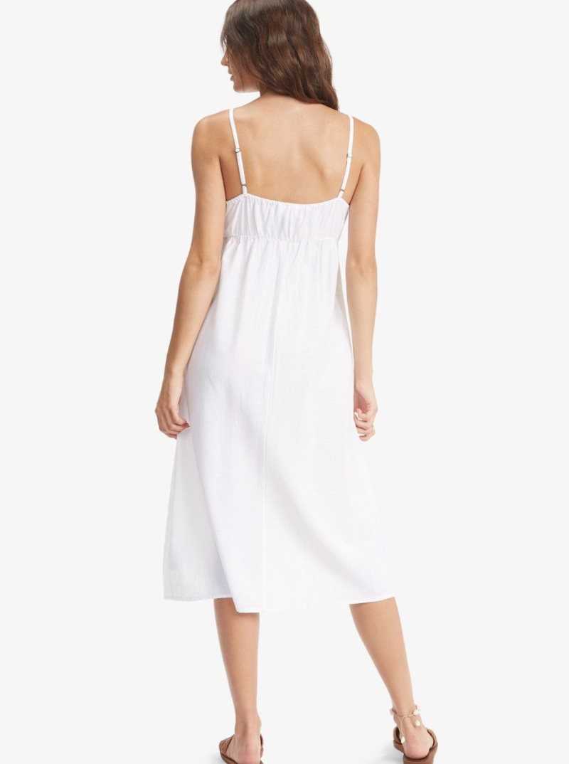 Peignoir Roxy Bittersweet Step Midi Femme Blanche | 941327BST