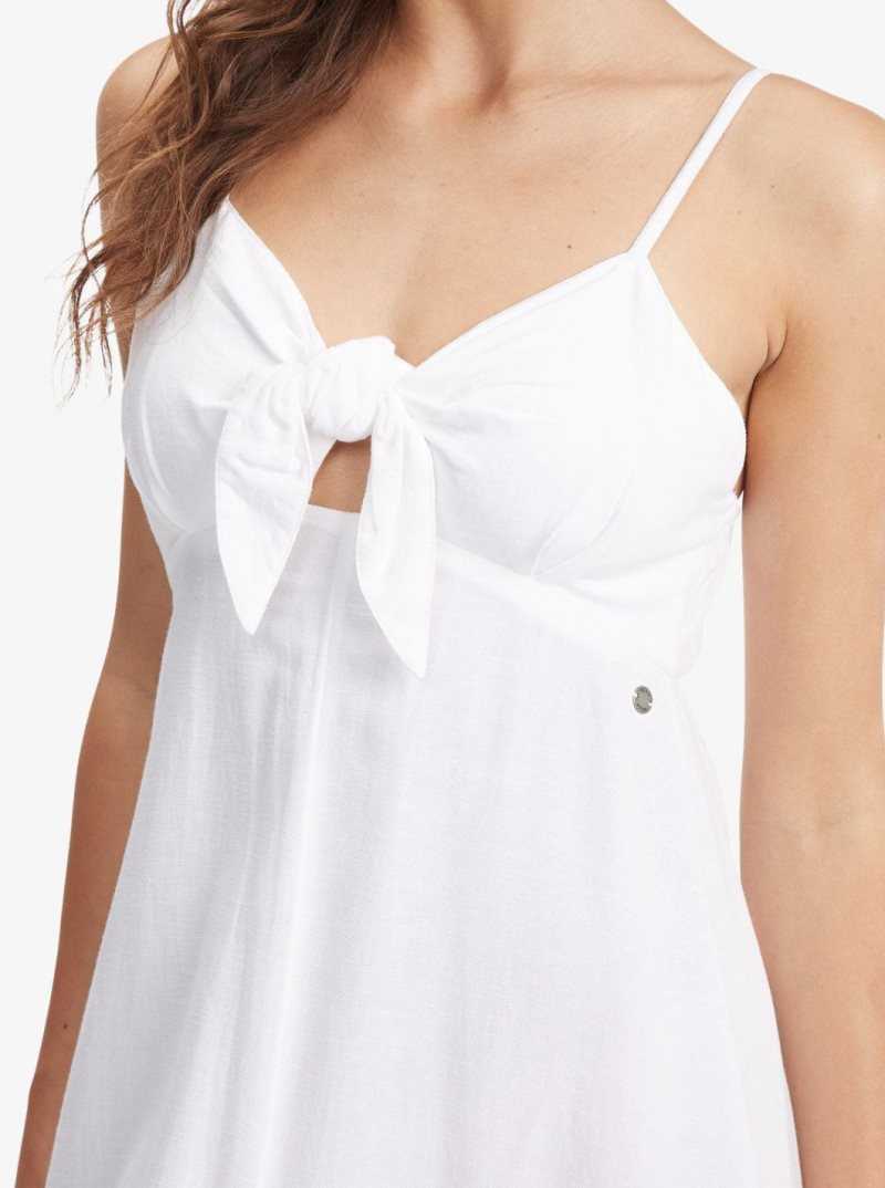 Peignoir Roxy Bittersweet Step Midi Femme Blanche | 941327BST
