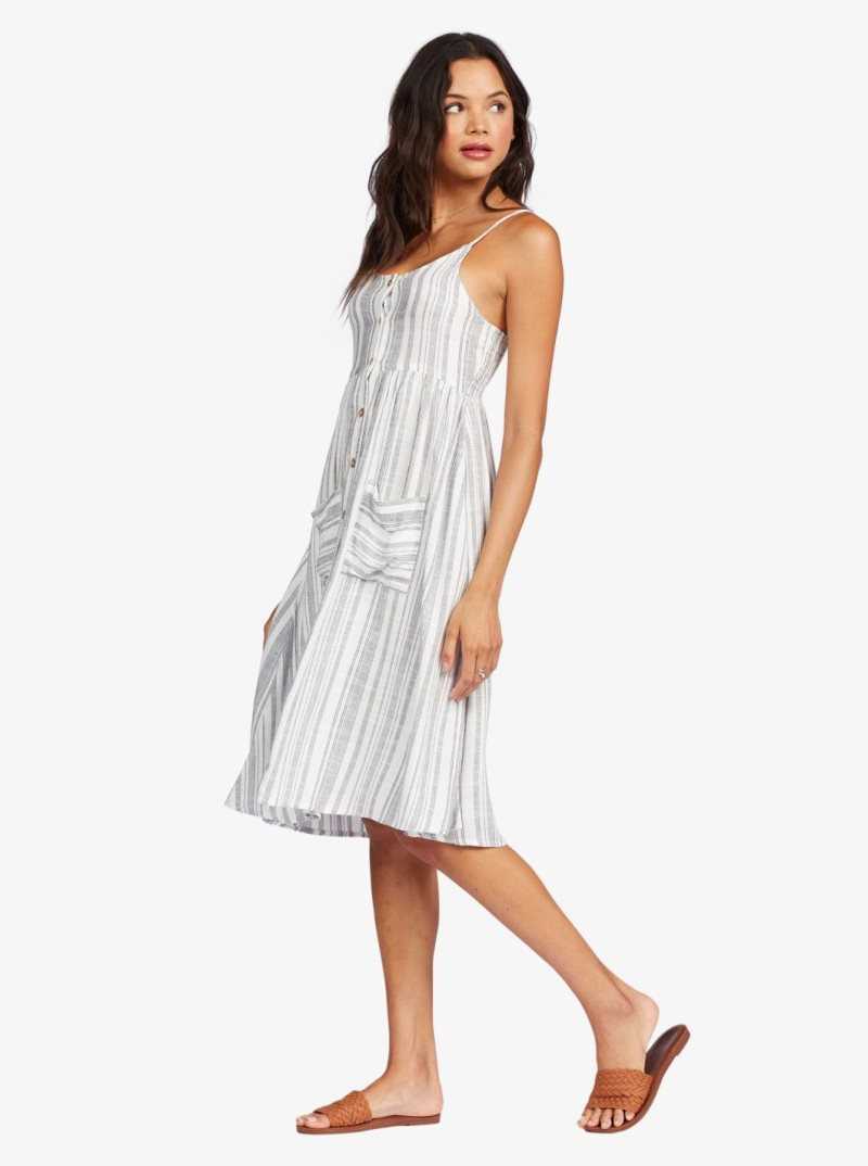 Peignoir Roxy Glowing Wave Midi Femme Indigo Stripes | 391807ATQ