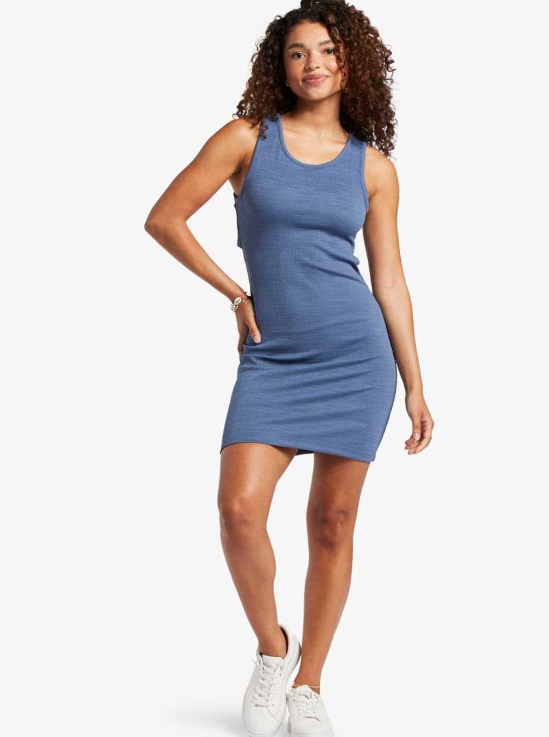 Peignoir Roxy Good Keepsake Lanières Midi Femme Bleu | 402359VQE