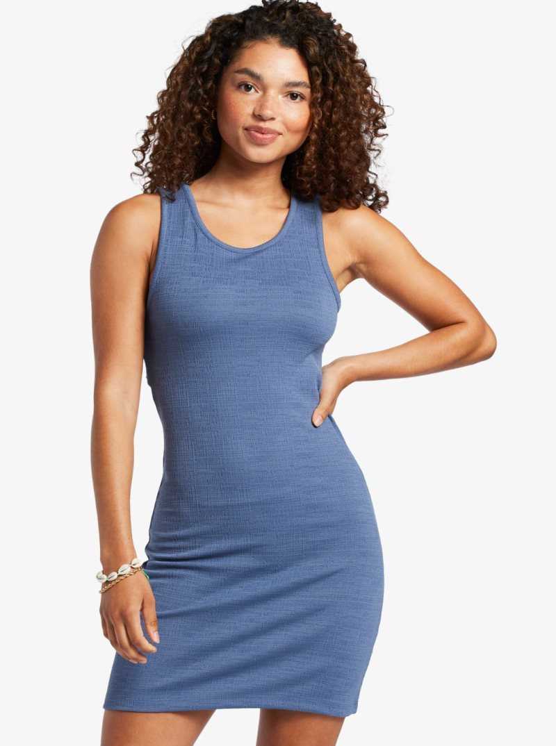 Peignoir Roxy Good Keepsake Lanières Midi Femme Bleu | 402359VQE
