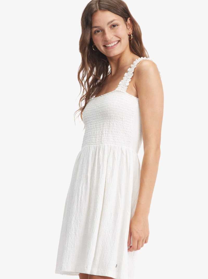 Peignoir Roxy Hanging 10 Off The Shoulder Mini Femme Blanche | 158067GNF