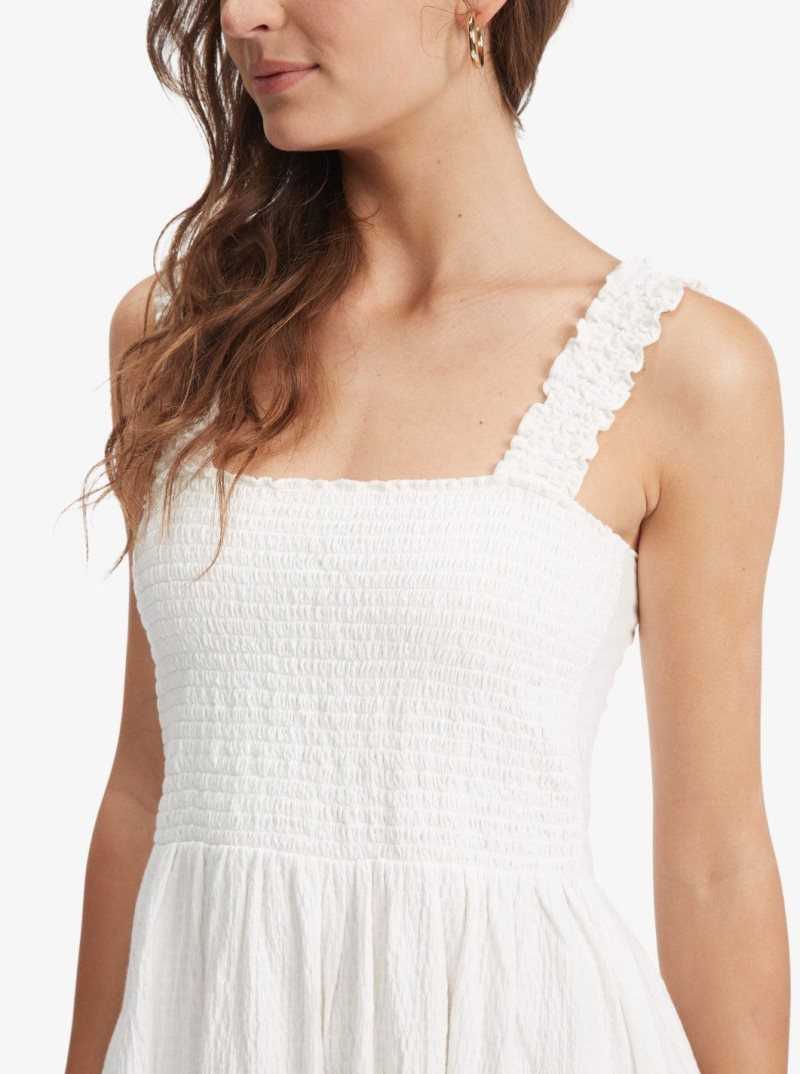 Peignoir Roxy Hanging 10 Off The Shoulder Mini Femme Blanche | 158067GNF