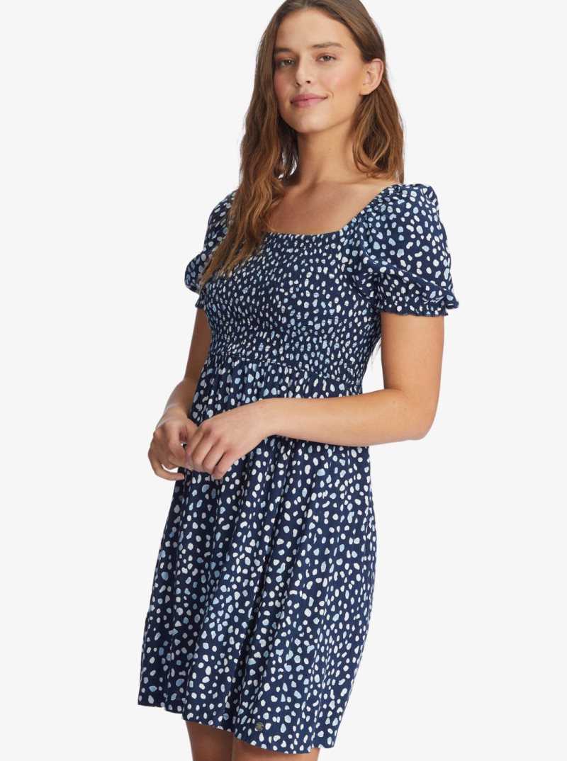 Peignoir Roxy Hello Petal Mini Long Sleeve Femme Indigo | 327941XGE