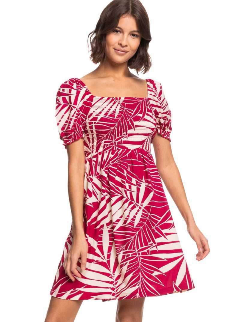 Peignoir Roxy Hello Petal Mini Woven Femme Rouge | 618092UMC