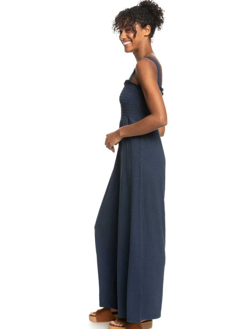 Peignoir Roxy Just Passing By Jumpsuit Femme Indigo | 796510ESM