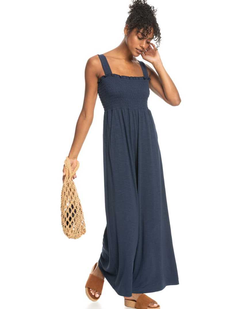 Peignoir Roxy Just Passing By Jumpsuit Femme Indigo | 796510ESM