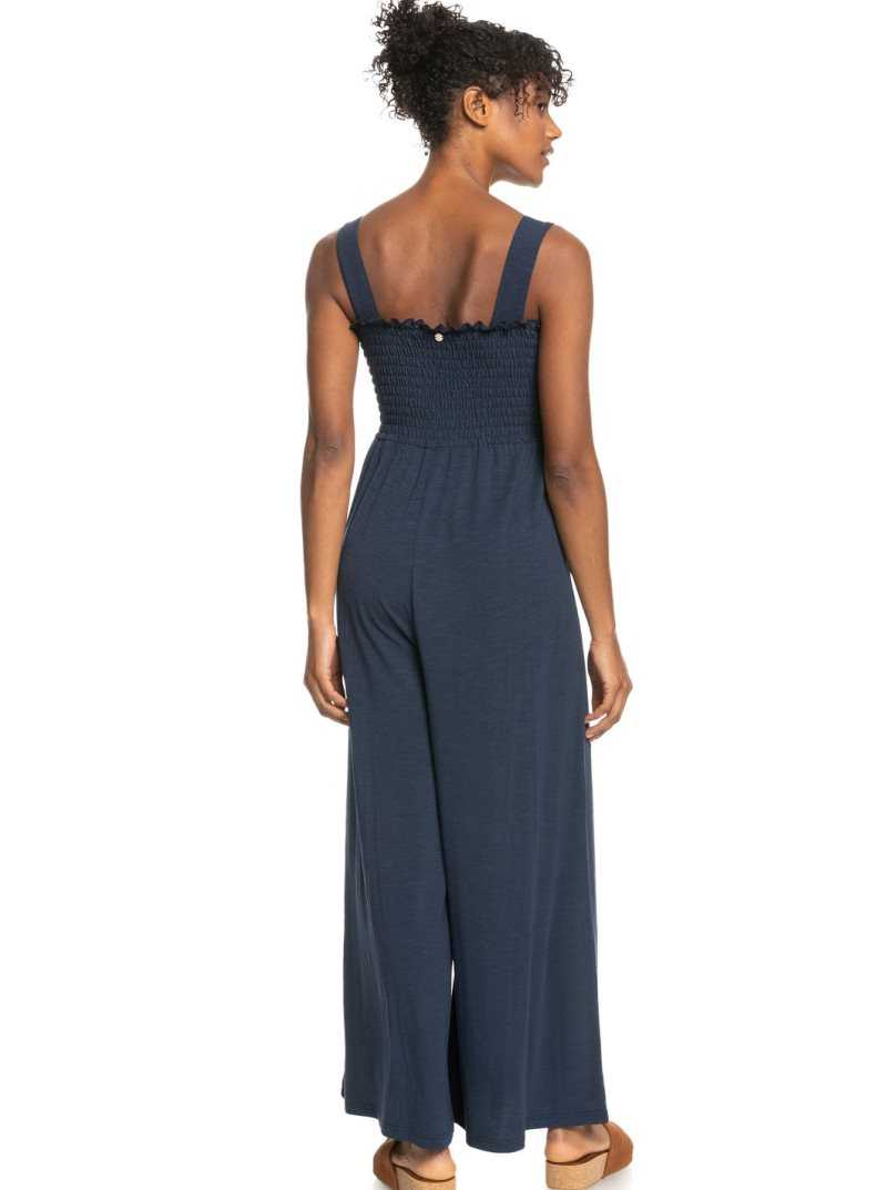 Peignoir Roxy Just Passing By Jumpsuit Femme Indigo | 796510ESM
