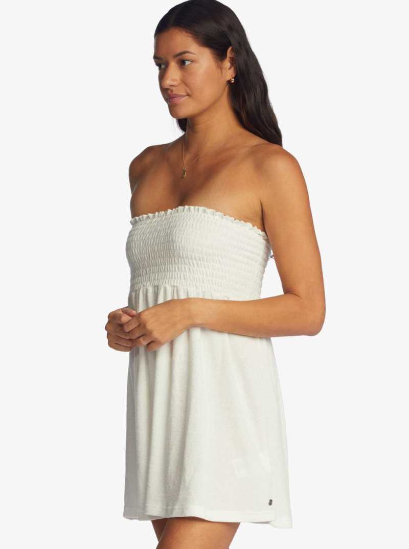 Peignoir Roxy La Bomba Strapless Femme Blanche | 183925WPG