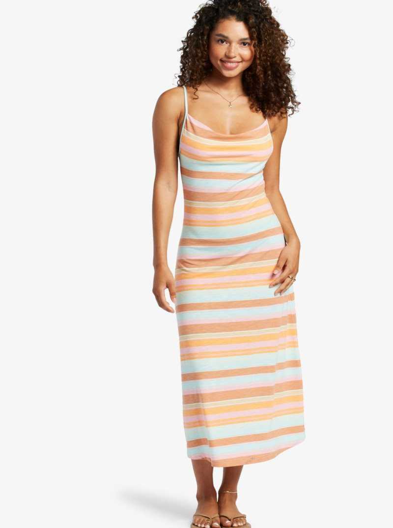 Peignoir Roxy Last Dance Midi Femme Stripes | 468912VUD