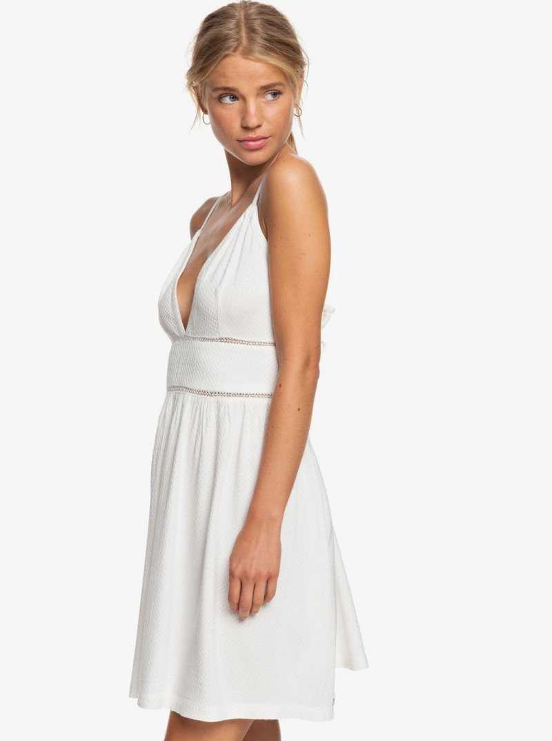 Peignoir Roxy New Silver Light Lanières Femme Blanche | 045193XZM
