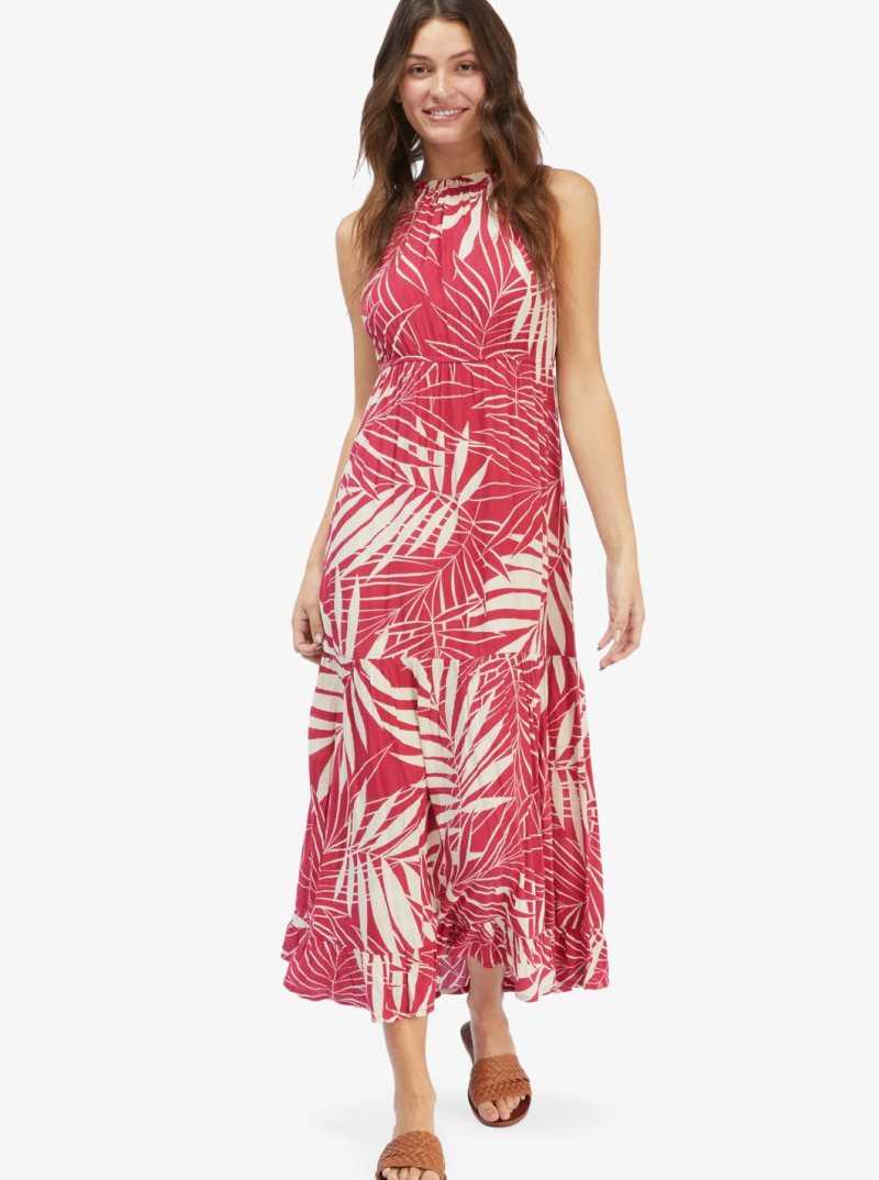 Peignoir Roxy Step To Joy Halter Maxi Femme Rouge | 096382QVB