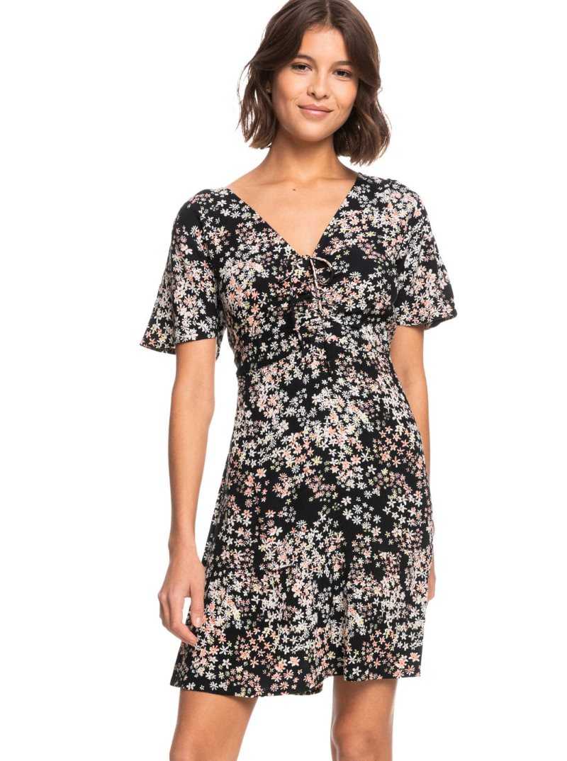 Peignoir Roxy Summer Flow Printed Mini Femme Grise Foncé | 042758MHD