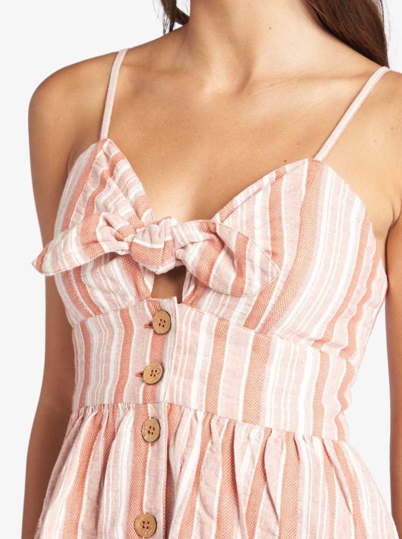 Peignoir Roxy Under The Cali Sun Stripe Lanières Femme Stripes | 249038ESR