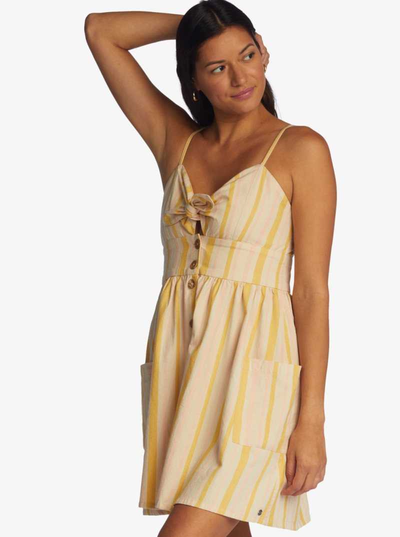Peignoir Roxy Under The Cali Sun Stripe Lanières Femme Stripes | 314592TXK