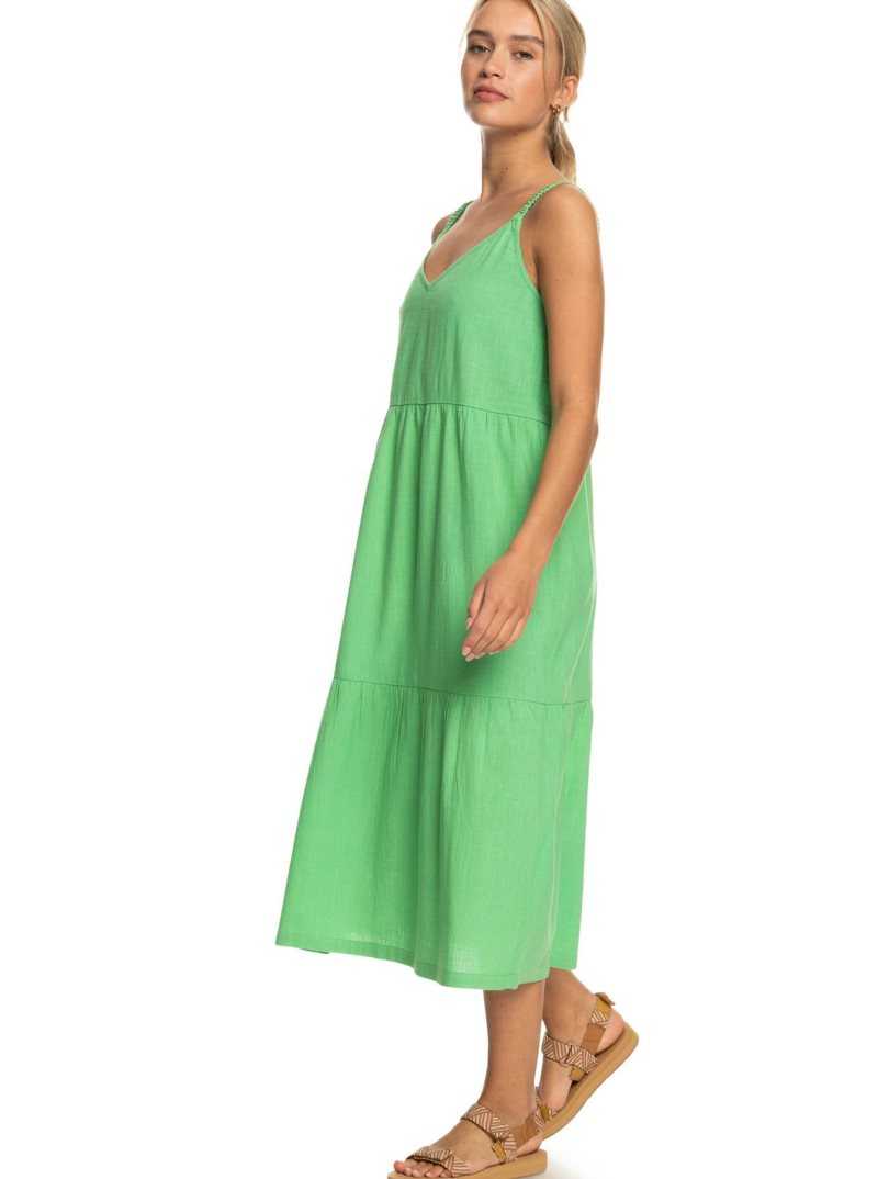 Peignoir Roxy Waiting Line Midi Femme Vert | 679180PSY