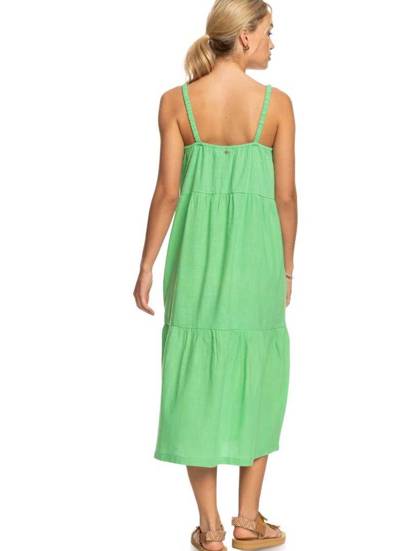 Peignoir Roxy Waiting Line Midi Femme Vert | 679180PSY