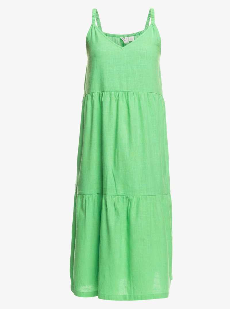Peignoir Roxy Waiting Line Midi Femme Vert | 679180PSY