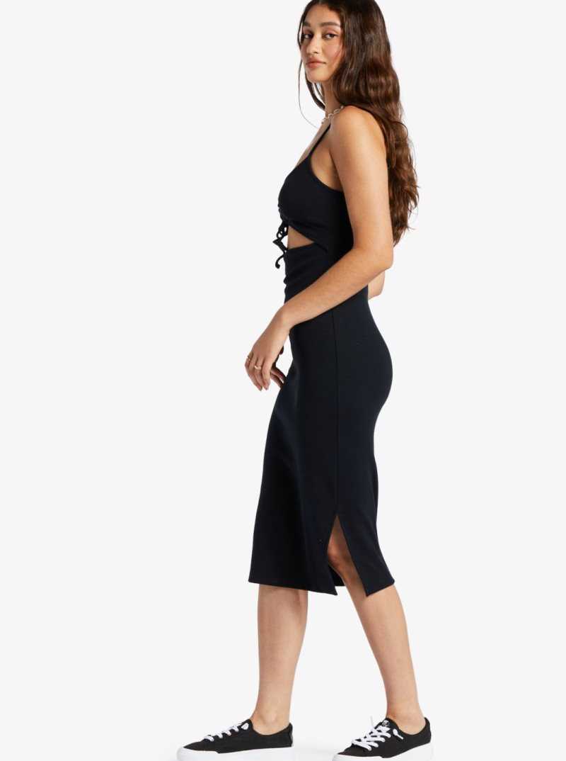 Peignoir Roxy Wavey Baby Rib Knit Femme Grise Foncé | 271450REG