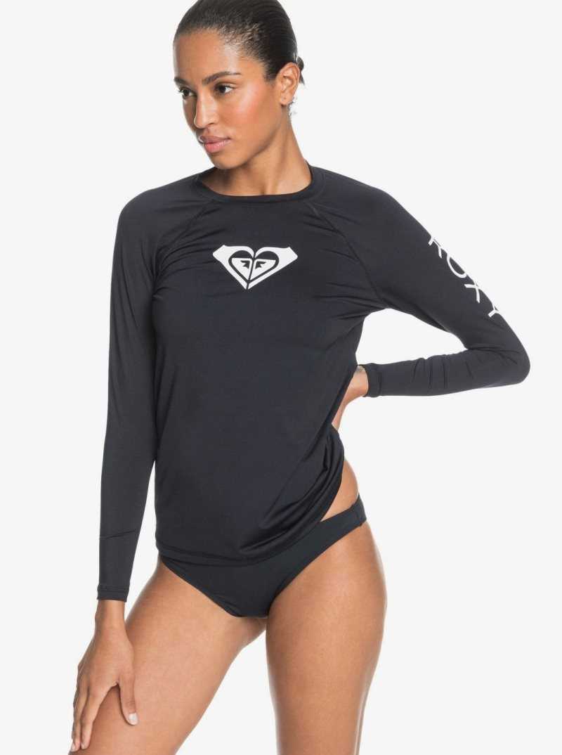 Rashguards Roxy Beach Classics Long Sleeve UPF 50 Femme Grise Foncé | 521678KJF