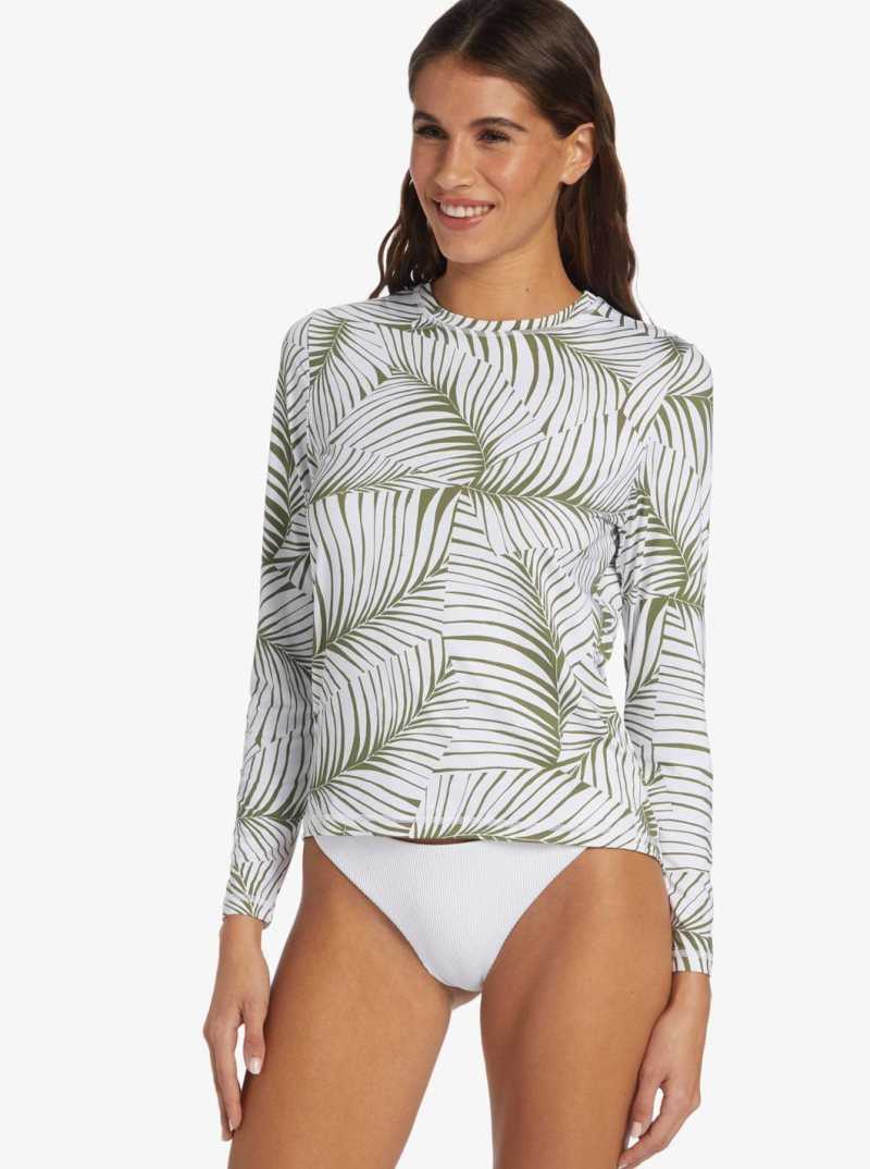 Rashguards Roxy Sea Skippin UPF 50 Long Sleeve Femme | 629403NMQ
