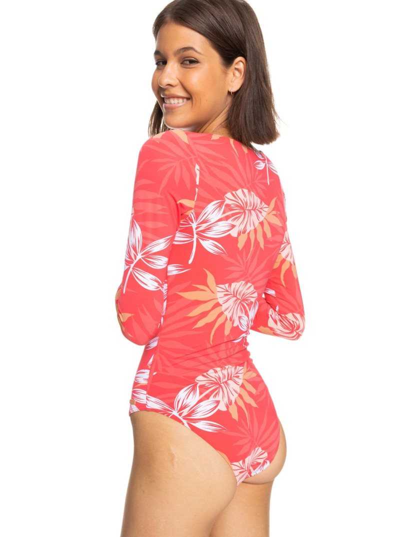Rashguards Roxy Twist Long Sleeve UPF 50 Swimsuit Femme | 065824QIY