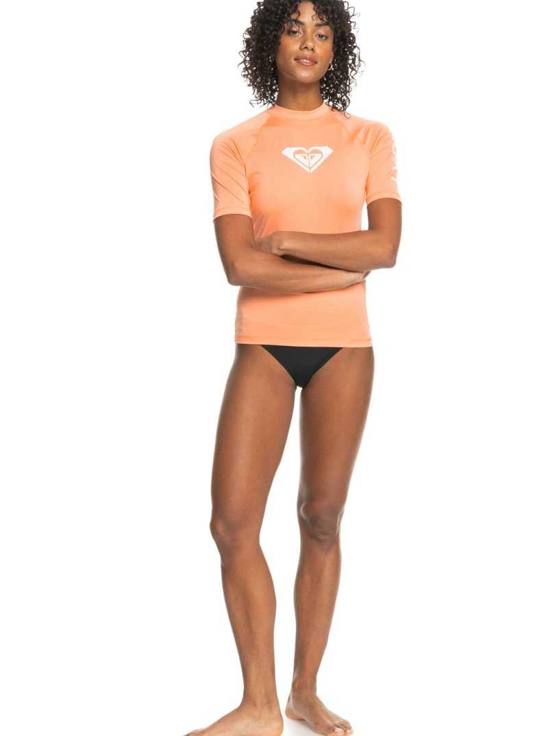 Rashguards Roxy Whole Hearted Corta Sleeve UPF 50 Femme | 584936REZ