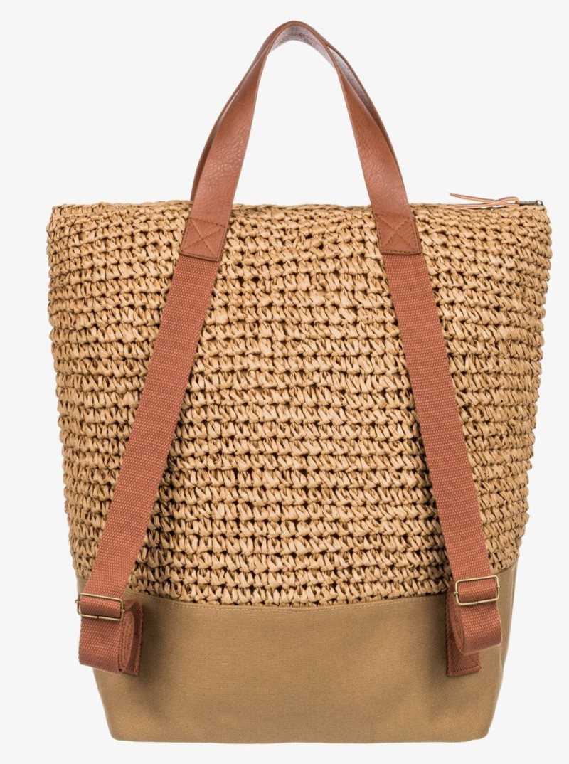 Sac À Main Roxy Beach Lover Medium Backpack Femme Beige | 769318TCZ