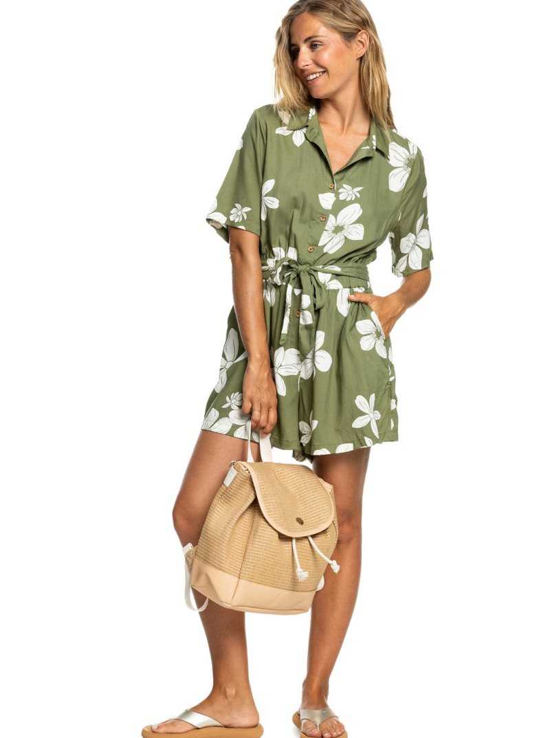 Sac À Main Roxy Island Key Beach Backpack Femme Beige | 058341PQV