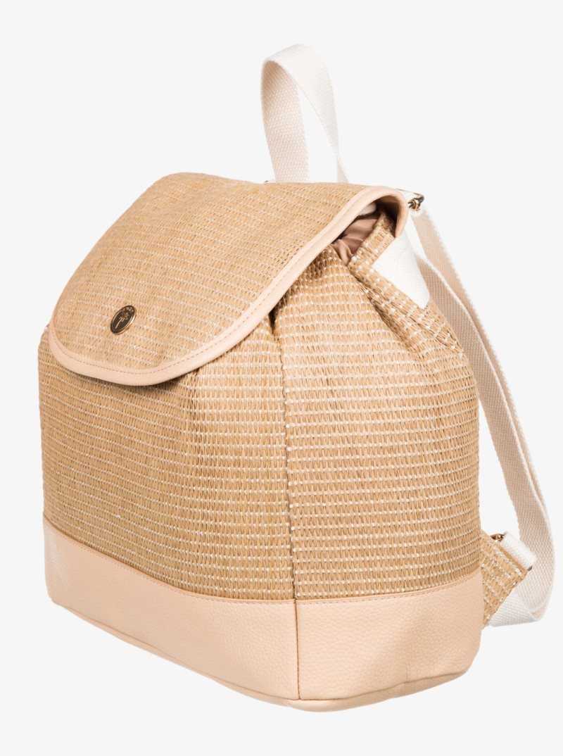 Sac À Main Roxy Island Key Beach Backpack Femme Beige | 058341PQV