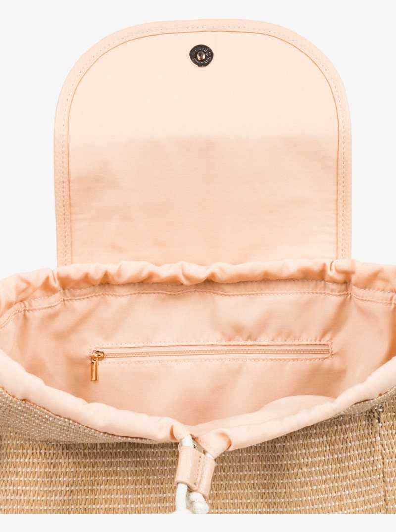 Sac À Main Roxy Island Key Beach Backpack Femme Beige | 058341PQV