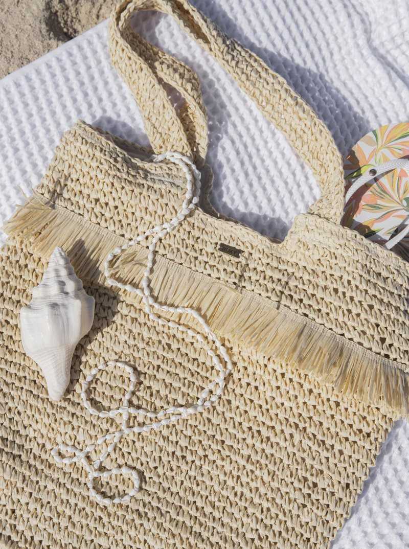 Sac À Main Roxy Jungle Jack Tote Bag Femme Beige | 307126TGH