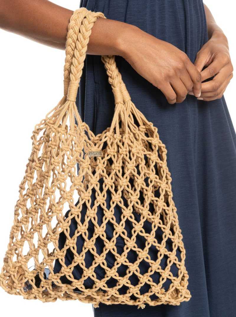 Sac À Main Roxy Sweet Nature Beach Bag Femme Beige | 087142ZYD