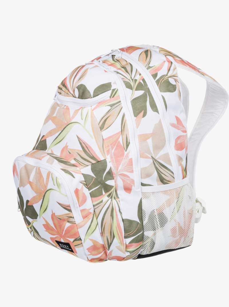 Sacs À Dos Roxy Shadow Swell Printed Medium Femme Blanche | 618493TYW