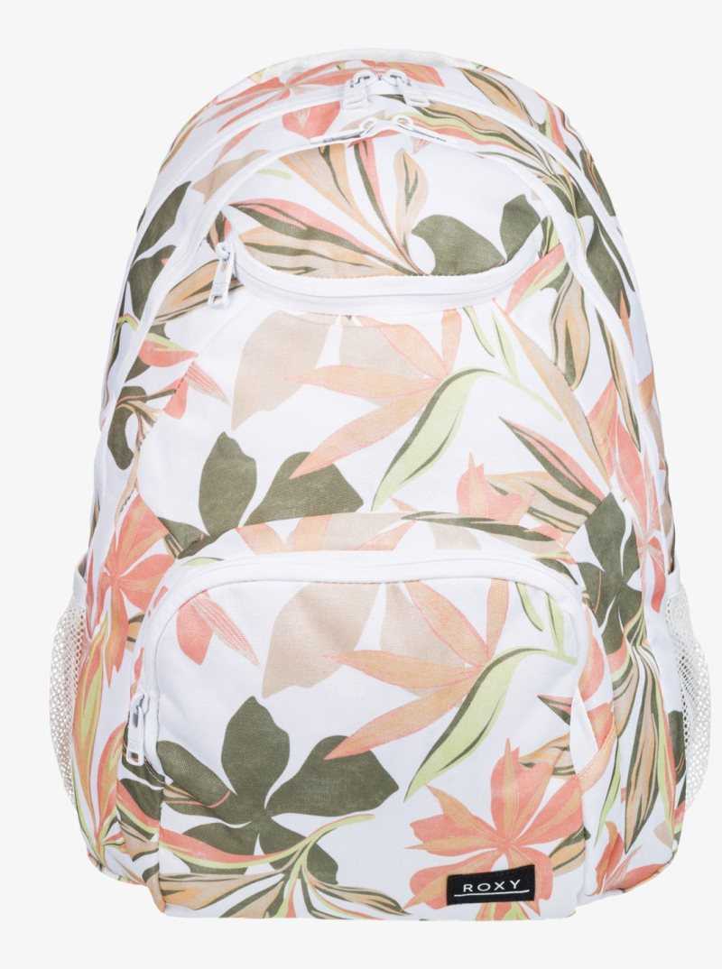 Sacs À Dos Roxy Shadow Swell Printed Medium Femme Blanche | 618493TYW