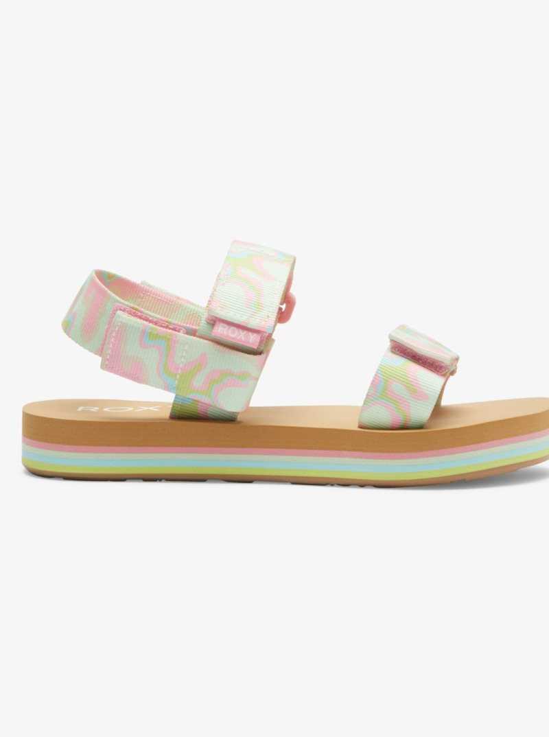 Sandales Roxy Cage Femme Multicolore | 021967SZR