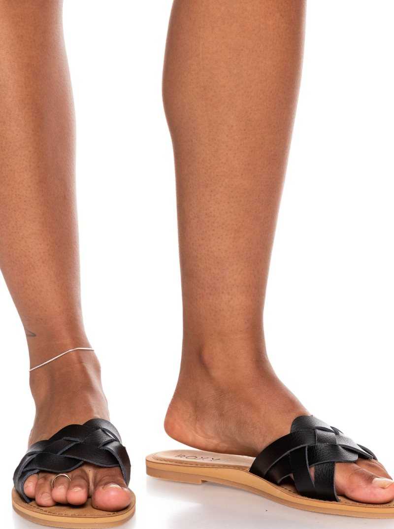 Sandales Roxy Edessa Femme Noir | 501823LYC