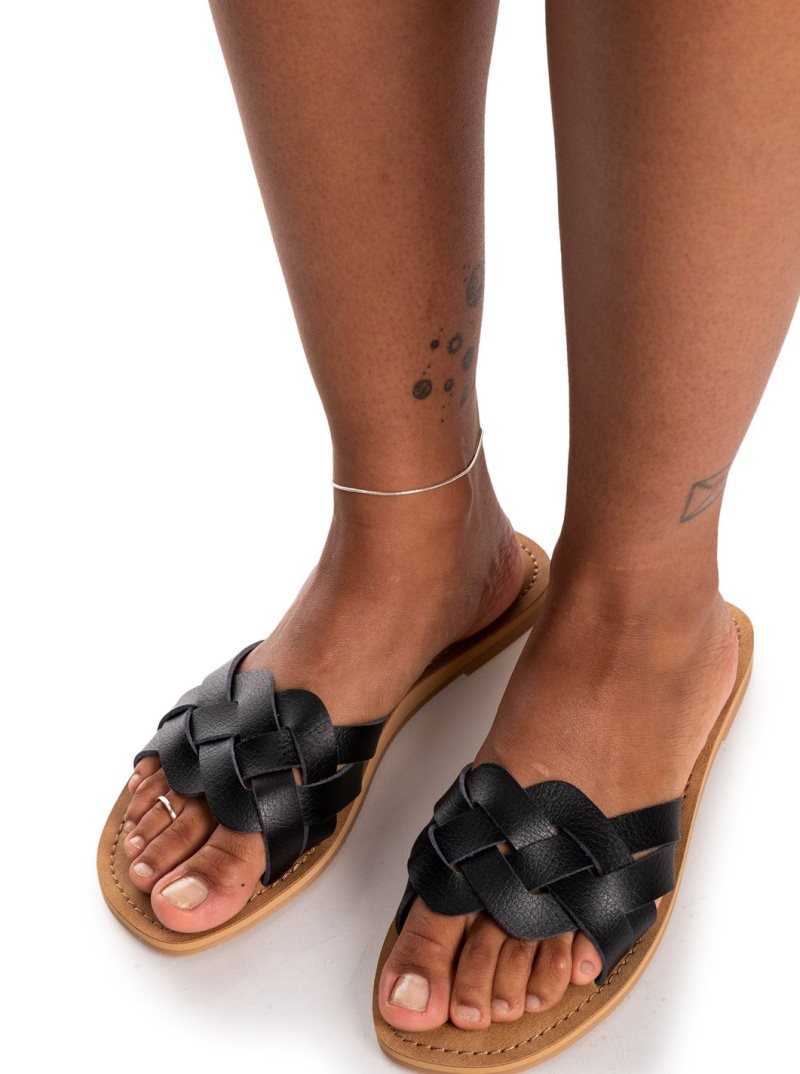 Sandales Roxy Edessa Femme Noir | 501823LYC