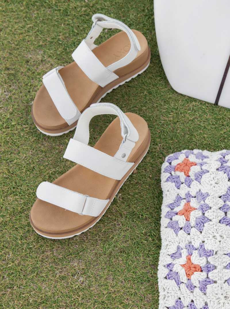 Sandales Roxy Himari Femme Blanche | 342691MYR