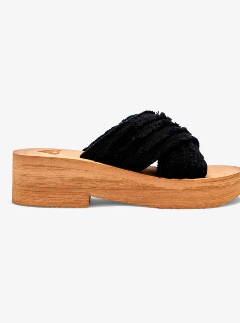 Sandales Roxy Kamea Wahine Femme Noir | 942380VGC