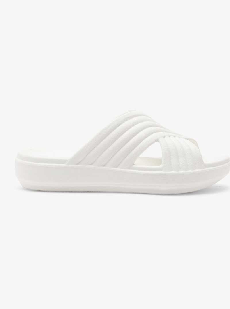 Sandales Roxy Rivie Femme Blanche | 186204DVY