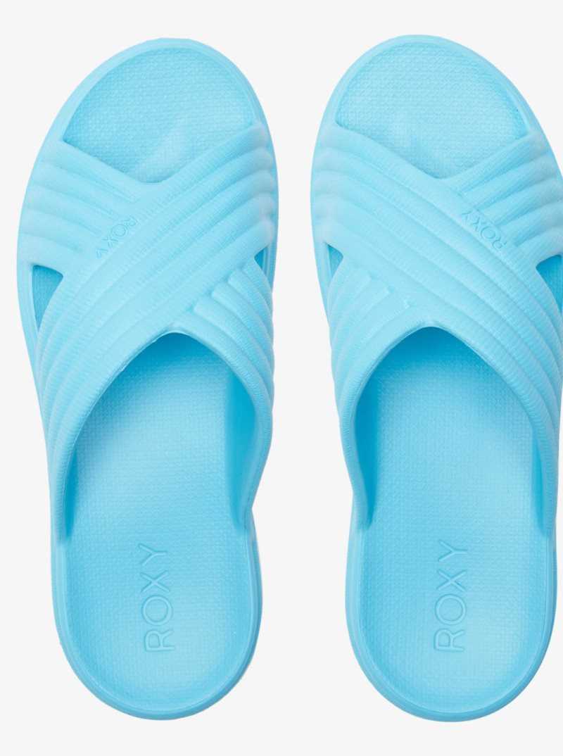 Sandales Roxy Rivie Femme Turquoise Clair | 407513IBX