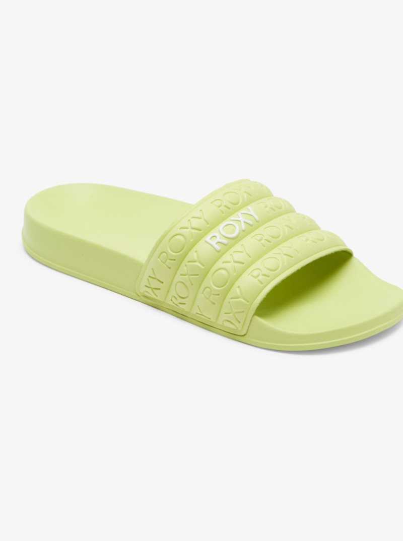 Sandales Roxy Slippy D\'eau-Friendly Femme Vert Clair | 897561SFU