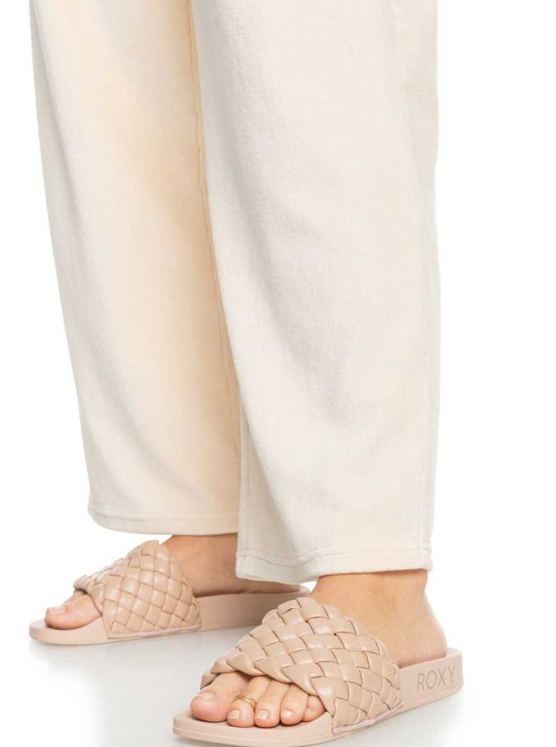 Sandales Roxy Slippy Puff Femme Marron | 063897UTM