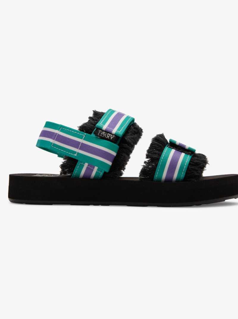 Sandales Roxy Stella Jean Palma Femme Vert | 860251OUN