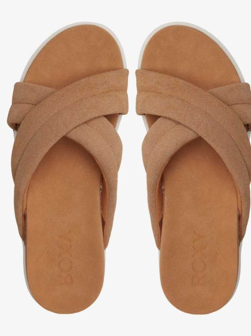 Sandales Roxy Veria Femme Marron | 725481OEB