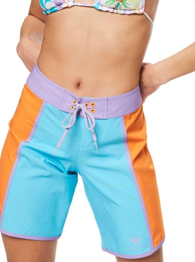 Shorts De Bain Roxy Colorblock 9\' Femme | 038152GUW