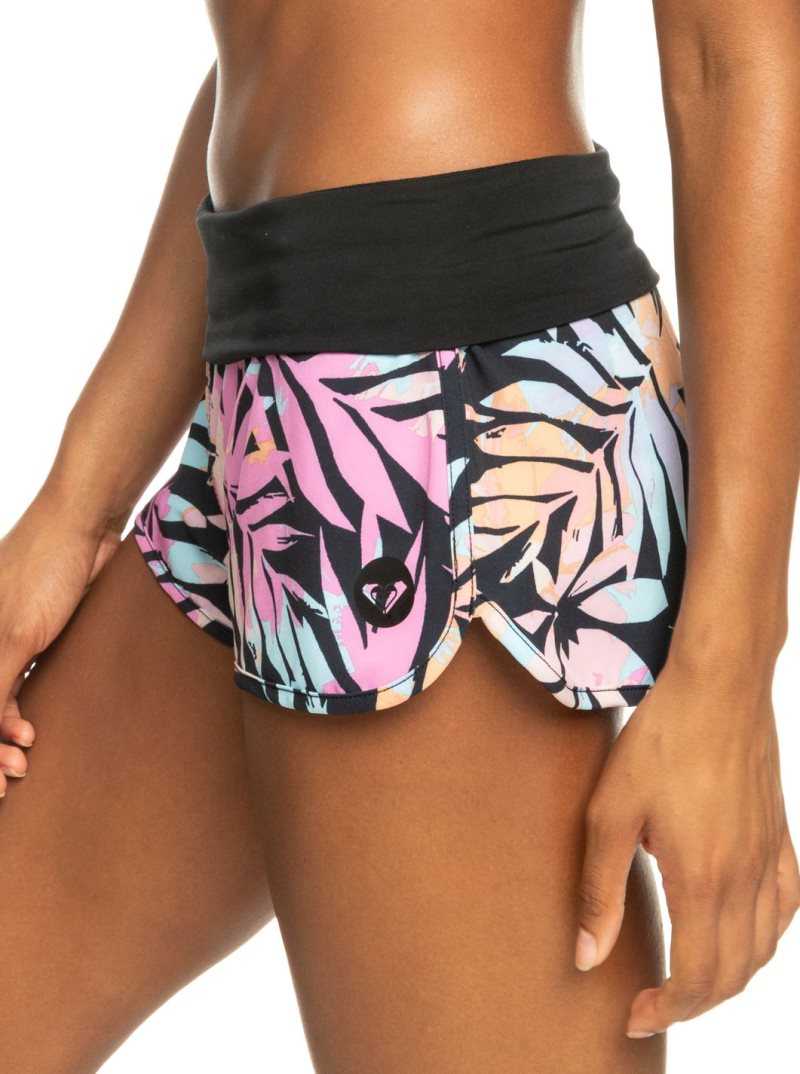 Shorts De Bain Roxy Endless Summer Active Femme Grise Foncé Vert | 294608VQL