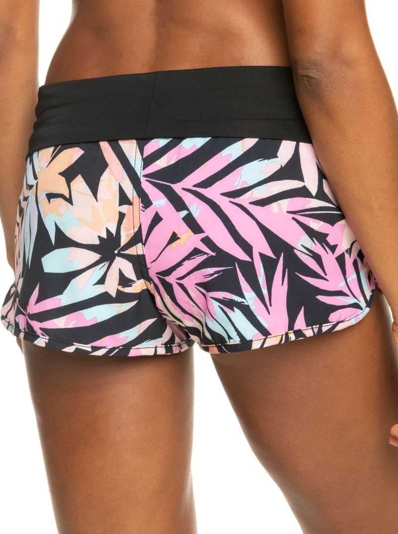 Shorts De Bain Roxy Endless Summer Active Femme Grise Foncé Vert | 294608VQL